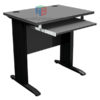 โต๊ะคอมพิวเตอร์ ขาเหล็กสีดำขนาด W80XD60 CM รางคีย์บอร์ดล็อค รหัส 2273
