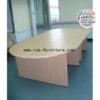 โต๊ะประชุมตัวต่อทรงรี ขนาดกว้างพิเศษ  จำนวน 6-10 ที่นั่ง ขนาดW240xD150 cm รหัส 558