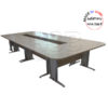 โต๊ะประชุม ตัวต่อ ขาเหล็กปั๊มเงา ขนาด W420XD150 CM จำนวน 12-14 ที่นั่ง รหัส 2903