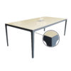 โต๊ะประชุม ขาเหล็ก งานดีไซน์ ปิดขอบTOPรอบ 8-10 ที่นั่ง ขนาด W220 X D110 CM รหัส 2943