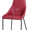 เก้าอี้ Style scandinavian พนักพิงหนัง โครงขาเหล็กสีดำ รหัส 3467