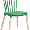เก้าอี้ทานอาหาร โมเดิร์น โครงขาไม้ สีพาสเทล รหัส 3406