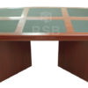 โต๊ะประชุม ขาไม้ TOP ไม้หนา ขนาด 240 x 120  cm จำนวน 8-12 ที่นั่ง รหัส 3374