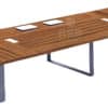 โต๊ะประชุม ขาเหล็กกล่องตัว C จำนวน 12 – 16 ที่นั่ง ขนาด 400 / 480 cm รหัส 3380