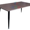 โต๊ะทานอาหาร TOP ไม้ โครงขาเหล็ก ขนาด W 120 x 70 cm รหัส 3563
