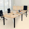โต๊ะประชุม ขาเหล็ก DESIGN WORK จำนวน 6 – 10 ที่นั่ง  พร้อมกล่องไฟ มี 2 ขนาด ขนาด 240 cm / 320 cm รหัส 3647