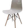 เก้าอี้ Design chair  สีพาสเทล ขาไม้เชื่อมต่อเหล็กเส้น รหัส 3659