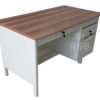 โต๊ะทำงานเหล็ก TOP ไม้ ขนาด W 122.7 x D66.8 x H75 CM รหัส 3921