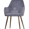 เก้าอี้ Design โครงขาเหล็ก เบาะผ้ากำมะหยี่ รหัส 3959