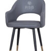 เก้าอี้ Design โครงขาเหล็ก เบาะหนัง รหัส 3960