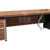 โต๊ะทำงานผู้บริหาร ตู้ลิ้นชักซ้าย-ขวา ขนาด W289.5 x D99 x H75 cm รหัส 4276