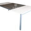 โต๊ะประชุม ขาเหล็กกล่อง สั่งสีไม้ สลับกัน TOP ลบมุม ขนาด W 240 x 120 สูง75 cm รหัส 4526