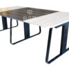 โต๊ะประชุม ขาเหล็กรุ่น LUNA มี 3 ขา พร้อมฐานรางไฟ  ขนาด W 240 x 120 สูง 75 cm รหัส 4529